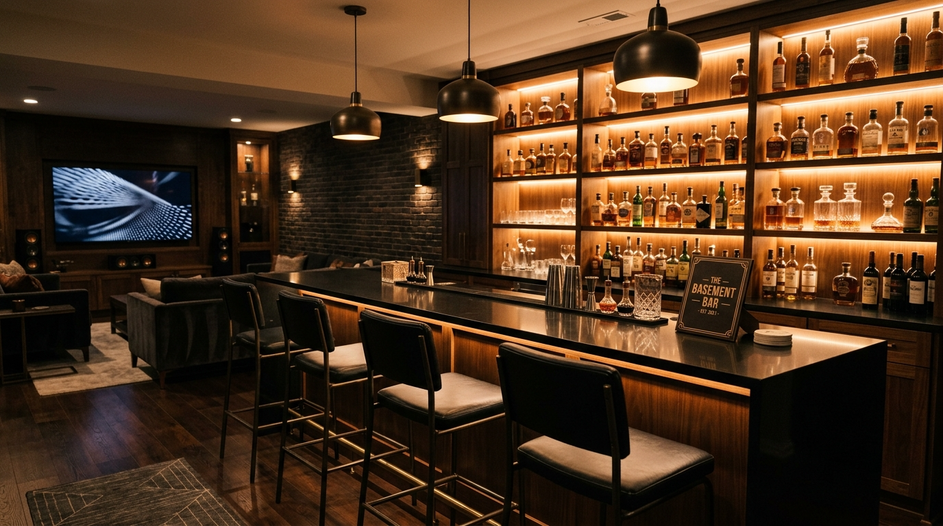 13 Stylish Basement Bar Ideas for the Ultimate Entertainment Space
